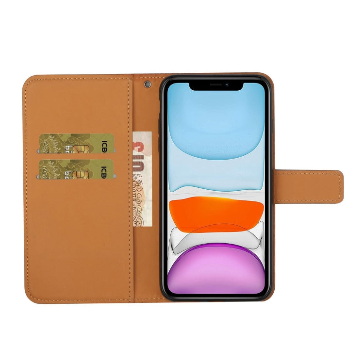 For iPhone 16 Pro Max Ethnic Style Embossed Pattern Leather Phone Case(Brown)