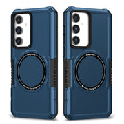 For Samsung Galaxy S23 FE MagSafe Shockproof Armor Phone Case(Dark Blue)