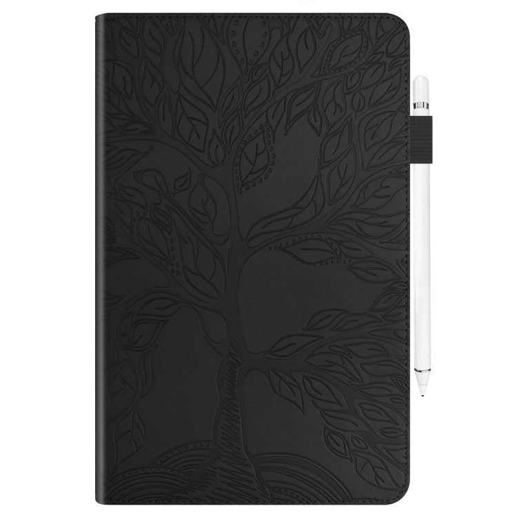 For Amazon Fire Max 11 Life Tree Series Horizontal Flip Leather Tablet Case(Black)