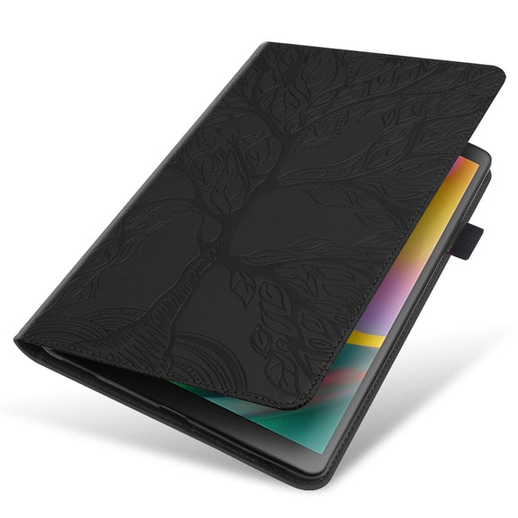 For Amazon Fire Max 11 Life Tree Series Horizontal Flip Leather Tablet Case(Black)