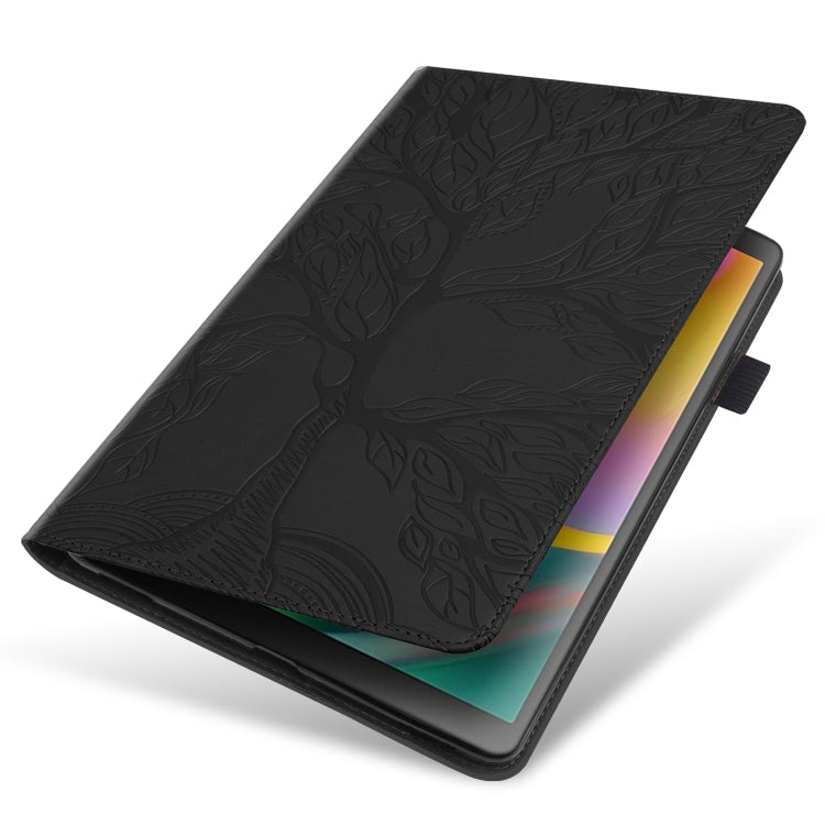 For Amazon Fire Max 11 Life Tree Series Horizontal Flip Leather Tablet Case(Black)