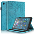For Amazon Fire Max 11 Life Tree Series Horizontal Flip Leather Tablet Case(Lake Blue) - Amazon by PMC TechLife | Online Shopping South Africa | PMC TechLife | Buy Now Pay Later Mobicred