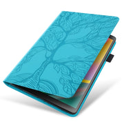 For Amazon Fire Max 11 Life Tree Series Horizontal Flip Leather Tablet Case(Lake Blue)