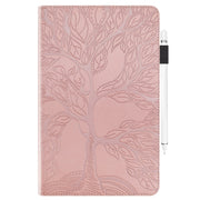 For Amazon Fire Max 11 Life Tree Series Horizontal Flip Leather Tablet Case(Rose Gold)