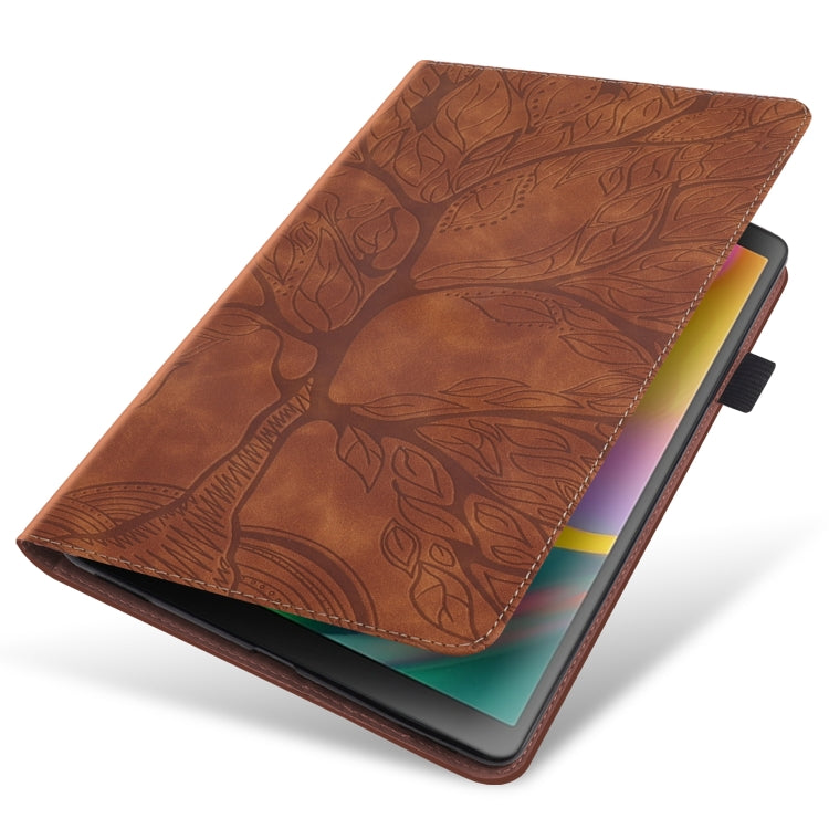 For Amazon Fire Max 11 Life Tree Series Horizontal Flip Leather Tablet Case(Brown)