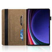 For Samsung Galaxy Tab S9 Ultra Life Tree Series Horizontal Flip Leather Tablet Case(Brown)
