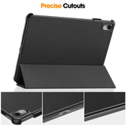 For Huawei MatePad 11.5 2023 Custer Texture 3-Fold Holder Leather Tablet Case(Black)
