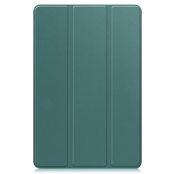 For Huawei MatePad 11.5 2023 Custer Texture 3-Fold Holder Leather Tablet Case(Green)