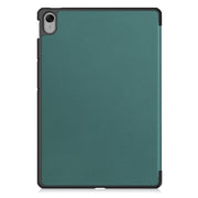 For Huawei MatePad 11.5 2023 Custer Texture 3-Fold Holder Leather Tablet Case(Green)