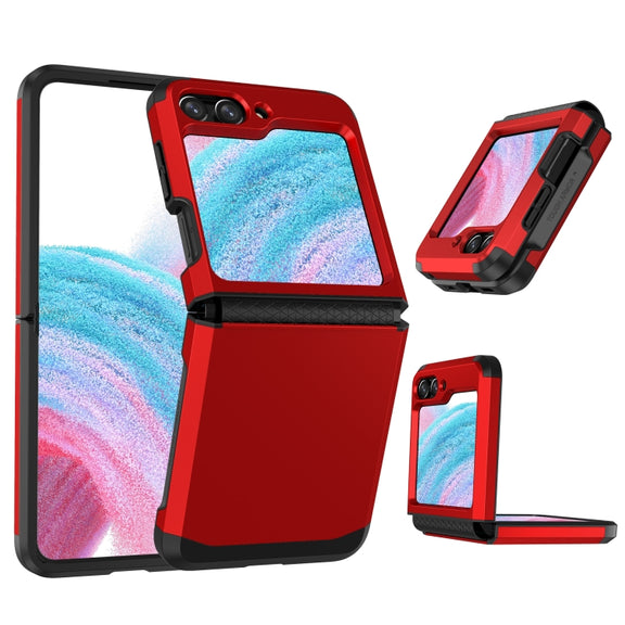 For Samsung Galaxy Z Flip5 SGP Armor 2 in 1 Color Contrast TPU Hybrid PC Phone Case(Red)