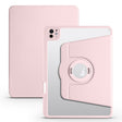 For iPad Pro 11 2024 Acrylic 360 Rotation Detachable Leather Tablet Case(Sand Pink) - iPad Pro 11 2024 Cases by PMC TechLife | Online Shopping South Africa | PMC TechLife | Buy Now Pay Later Mobicred