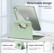 For iPad Air 11 2024 Acrylic 360 Rotation Detachable Leather Tablet Case(Green)