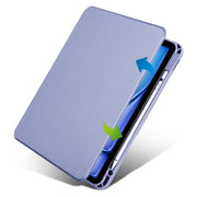 For iPad Air 11 2024 Acrylic 360 Rotation Detachable Leather Tablet Case(Lavender Purple)
