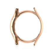 For Samsung Galaxy Watch 6 40mm Diamond Hollow PC Watch Protective Case(Rose Gold)