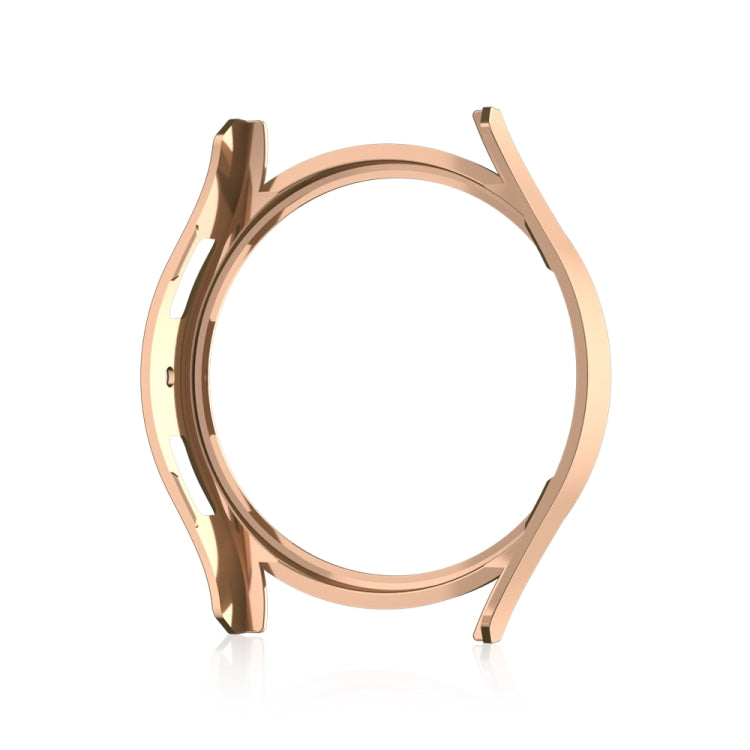 For Samsung Galaxy Watch 6 40mm Diamond Hollow PC Watch Protective Case(Rose Gold)