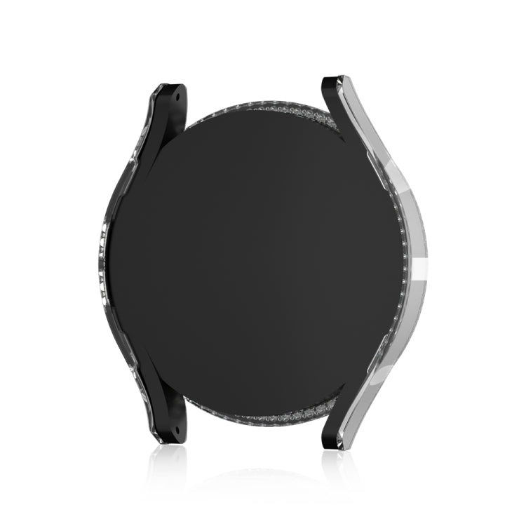 For Samsung Galaxy Watch 6 40mm Diamond Hollow PC Watch Protective Case(Transparent)