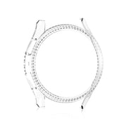 For Samsung Galaxy Watch 6 40mm Diamond Hollow PC Watch Protective Case(Transparent)