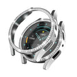 For Samsung Galaxy Watch 6 44mm Diamond Hollow PC Watch Protective Case(Silver) - Watch Cases by PMC TechLife | Online Shopping South Africa | PMC TechLife