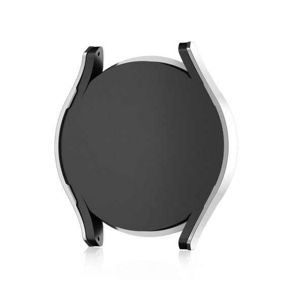 For Samsung Galaxy Watch 6 44mm Diamond Hollow PC Watch Protective Case(Silver)
