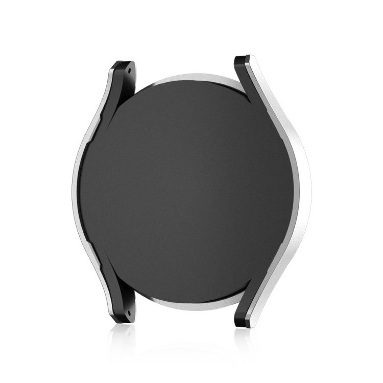For Samsung Galaxy Watch 6 44mm Diamond Hollow PC Watch Protective Case(Silver)