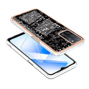 For OPPO A55 5G / A53s 5G / A54 4G Electroplating Marble Dual-side IMD Phone Case(Equation)