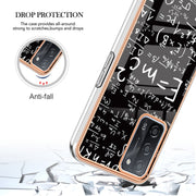 For OPPO A55 5G / A53s 5G / A54 4G Electroplating Marble Dual-side IMD Phone Case(Equation)