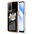 For OPPO A55 5G / A53s 5G / A54 4G Electroplating Marble Dual-side IMD Phone Case(Natural Growth) - OPPO Cases by PMC TechLife | Online Shopping South Africa | PMC TechLife | Buy Now Pay Later Mobicred