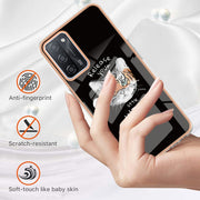 For OPPO A55 5G / A53s 5G / A54 4G Electroplating Marble Dual-side IMD Phone Case(Natural Growth)