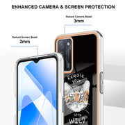 For OPPO A55 5G / A53s 5G / A54 4G Electroplating Marble Dual-side IMD Phone Case(Natural Growth)