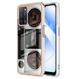 For OPPO A55 5G / A53s 5G / A54 4G Electroplating Marble Dual-side IMD Phone Case(Retro Radio) - OPPO Cases by PMC TechLife | Online Shopping South Africa | PMC TechLife | Buy Now Pay Later Mobicred