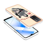 For OPPO A55 5G / A53s 5G / A54 4G Electroplating Marble Dual-side IMD Phone Case(Lucky Dog)