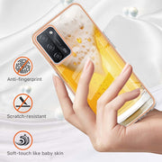 For OPPO A55 5G / A53s 5G / A54 4G Electroplating Marble Dual-side IMD Phone Case(Draft Beer)