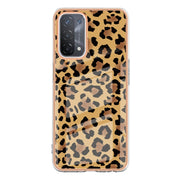 For OPPO A74 / A93 5G / A54 5G / A93s 5G Electroplating Marble Dual-side IMD Phone Case(Leopard Print)