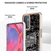 For OPPO A74 / A93 5G / A54 5G / A93s 5G Electroplating Marble Dual-side IMD Phone Case(Equation)