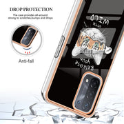 For OPPO A74 / A93 5G / A54 5G / A93s 5G Electroplating Marble Dual-side IMD Phone Case(Natural Growth)