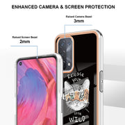 For OPPO A74 / A93 5G / A54 5G / A93s 5G Electroplating Marble Dual-side IMD Phone Case(Natural Growth)