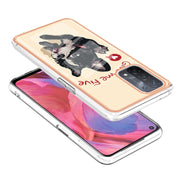 For OPPO A74 / A93 5G / A54 5G / A93s 5G Electroplating Marble Dual-side IMD Phone Case(Lucky Dog)