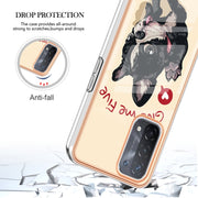 For OPPO A74 / A93 5G / A54 5G / A93s 5G Electroplating Marble Dual-side IMD Phone Case(Lucky Dog)