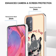 For OPPO A74 / A93 5G / A54 5G / A93s 5G Electroplating Marble Dual-side IMD Phone Case(Lucky Dog)