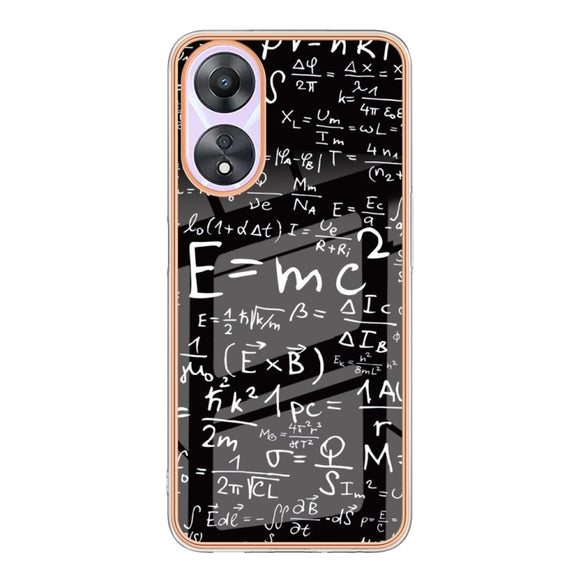 For OPPO A78 / A58 Electroplating Marble Dual-side IMD Phone Case(Equation)