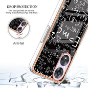 For OPPO A78 / A58 Electroplating Marble Dual-side IMD Phone Case(Equation)