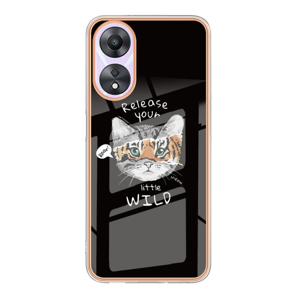 For OPPO A78 / A58 Electroplating Marble Dual-side IMD Phone Case(Natural Growth)