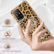 For OPPO A94 5G / A95 5G Electroplating Marble Dual-side IMD Phone Case(Leopard Print)