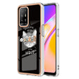 For OPPO A94 5G / A95 5G Electroplating Marble Dual-side IMD Phone Case(Natural Growth) - OPPO Cases by PMC TechLife | Online Shopping South Africa | PMC TechLife | Buy Now Pay Later Mobicred