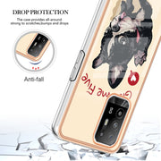 For OPPO A94 5G / A95 5G Electroplating Marble Dual-side IMD Phone Case(Lucky Dog)