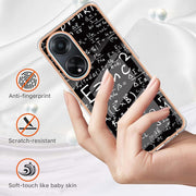 For OPPO A98 Electroplating Marble Dual-side IMD Phone Case(Equation)