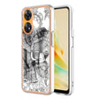 For OPPO Reno8 T 4G Electroplating Marble Dual-side IMD Phone Case(Totem Elephant) - OPPO Cases by PMC TechLife | Online Shopping South Africa | PMC TechLife | Buy Now Pay Later Mobicred