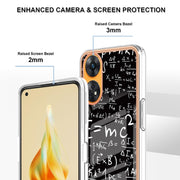 For OPPO Reno8 T 4G Electroplating Marble Dual-side IMD Phone Case(Equation)