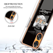 For OPPO Reno8 T 4G Electroplating Marble Dual-side IMD Phone Case(Natural Growth)
