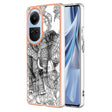 For OPPO Reno10 5G Global Electroplating Marble Dual-side IMD Phone Case(Totem Elephant) - OPPO Cases by PMC TechLife | Online Shopping South Africa | PMC TechLife | Buy Now Pay Later Mobicred